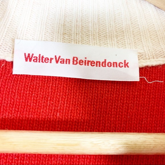 Walter Van Beirendonck Globe Knit Jacket Cream - Picture 5 of 10